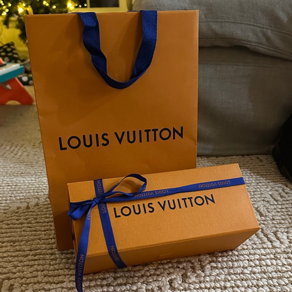 Louis Vuitton Orange Bag and Box Set